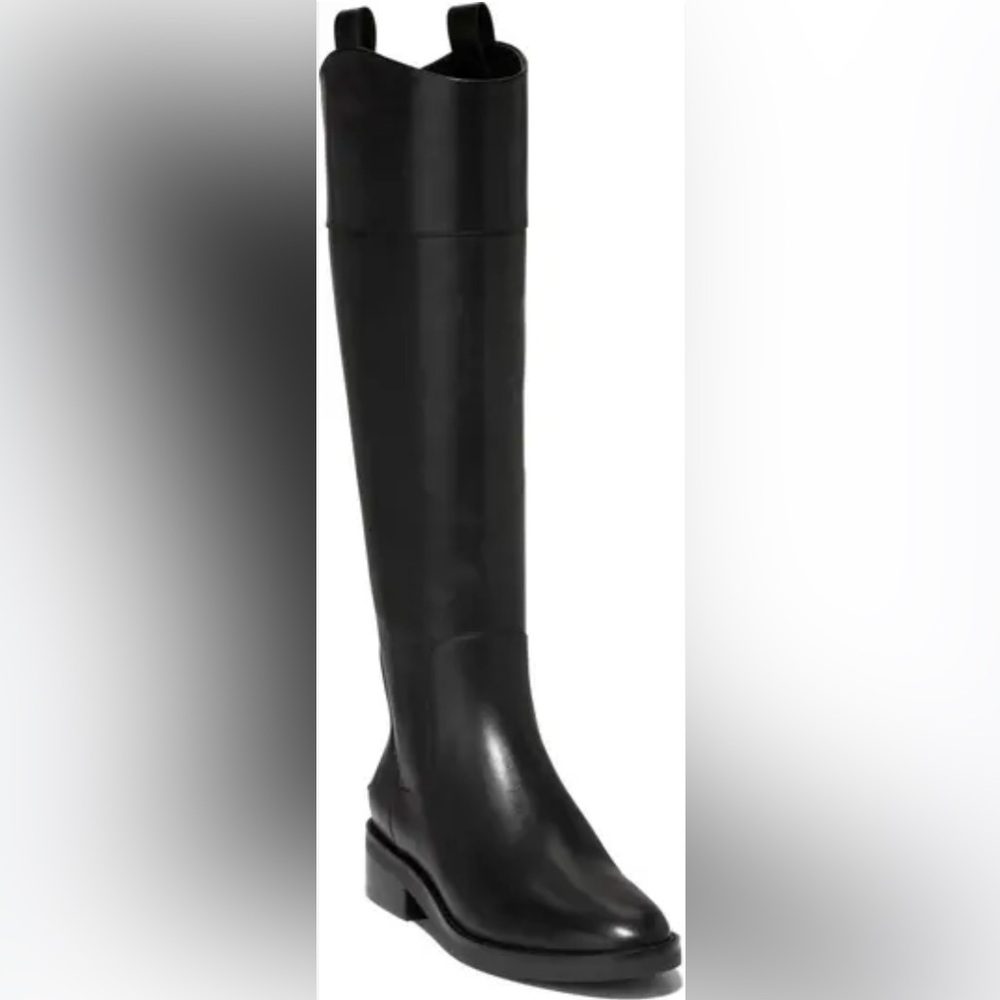 Cole Haan Hampshire Riding Boot in Black Sz 7.5 BRAND  NEW